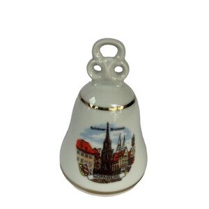 NURNBERG Germany Souvenir Porcelain Bell